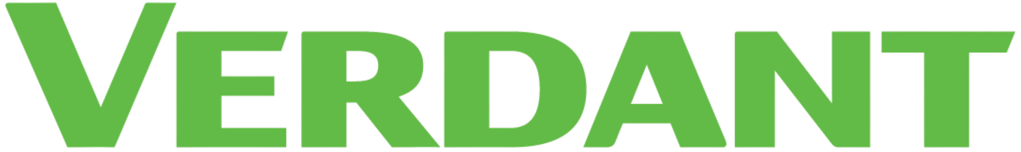 Verdant brand wordmark in bold green letters on a transparent background