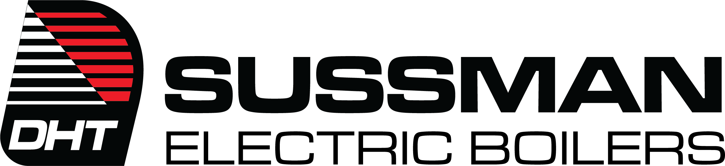 Brand logo with bold 'SUSSMAN' text and a left badge featuring red stripes and 'DHT' in white
