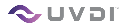 UVDT logo: purple gradient swoosh symbol on the left, followed by the gray UVDT wordmark.