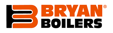 Bryan Boilers logo with an orange and black stylized 'B' icon and the text 'BRYAN BOILERS'.