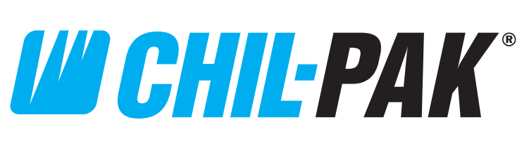 CHIL-PAK brand logo with blue 'CHIL' and bold black 'PAK' wordmark (registered symbol).